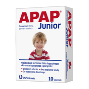 Apap Junior, 250 mg, granulat, 10 saszetek