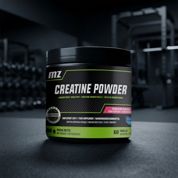 MZ Creatine Powder, proszek, smak słonecznej maliny, 300 g