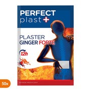 Perfect Plast Ginger Forte, plaster rozgrzewający, 12 cm x 18 cm, 50 szt.