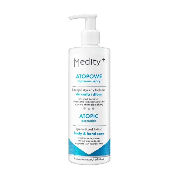 Medity+ Medity+ atopisch Entzündung Haut, spezialisiert Körperlotion und Hände, 200 ml — Inhaltsstoffe und Bewertung