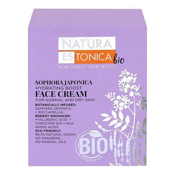 Natura Estonica Bio Natura Estonica Sophora Japonica, krem nawilżający do twarzy, cera normalna i sucha, 50 ml — Składniki i ocena