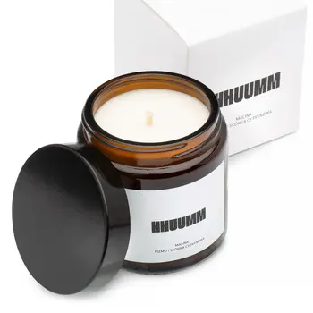 Hhuumm, świeca sojowa malina, piżmo, skórka cytrynowa, 120 ml