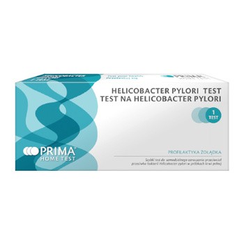 Prima Home Test, Helicobacter pylori, test wykrywający zakażenie H. pylori, 1 szt.