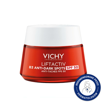 Vichy Liftactiv B3, krem redukujący przebarwienia, SPF 50, 50 ml