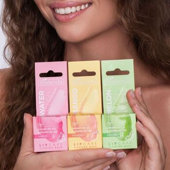 Bielenda Lip Care Sleeping Mask 2w1, balsam do ust + maska na noc, arbuz, 10 g