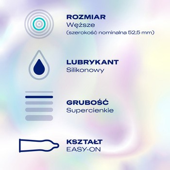 Durex Invisible Close Fit, prezerwatywy dopasowane, 10 szt.