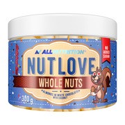 Allnutrition Nutlove Whole Nuts, migdały w białej czekoladzie z kokosem, 300 g        