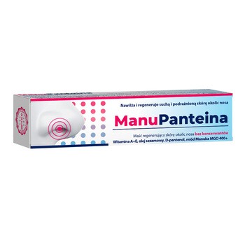 ManuPanteina, maść regenerująca skórę okolic nosa, 10 g