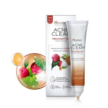 Himalaya Acne Clear+, punktowy preparat na zmiany trądzikowe, 15 ml