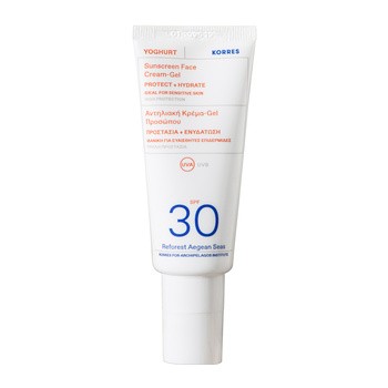 Korres Yoghurt, ochronny krem-żel do twarzy SPF 30, 40 ml