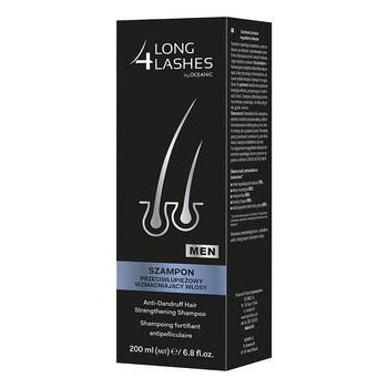 Long 4 Lashes Men, szampon przeciwłupieżowy wzmacniający włosy, 200 ml