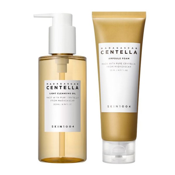 Skin1004 Skin1004 Centella Double Cleansing Duo, zestaw do podwójnego oczyszczania, pianka do twarzy, 125 ml + lekki olejek myjący, 200 ml — Składniki i ocena