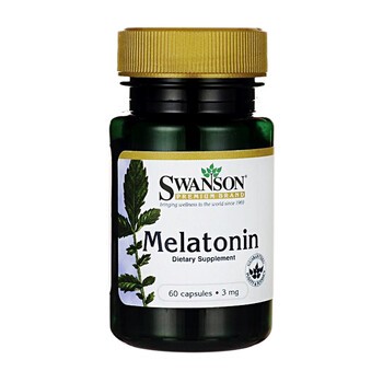 Swanson Melatonina 3 mg, kapsułki, 60 szt.