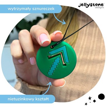 Jellystone Designs, wisiorek antystresowy Strzałka, zielony, 1 szt.
