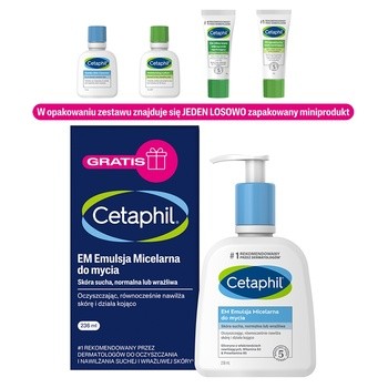 Cetaphil EM, emulsja micelarna do mycia, 236 ml + mini produkt