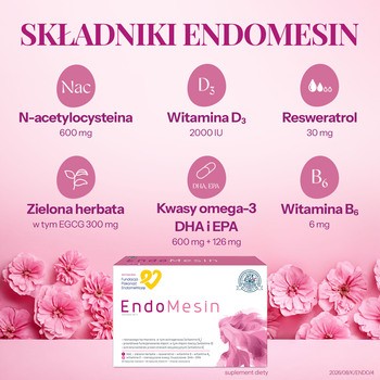 EndoMesin, kapsułki, 60 szt. kapsułek miękkich + 60 szt. kapsułek twardych
