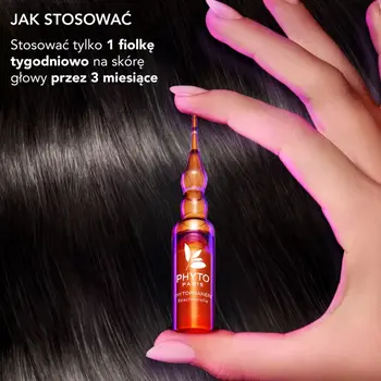 Phyto Phytophanere, kuracja przeciw reakcyjnemu wypadaniu włosów, 12 x 5 ml