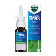 Vicks Sinex Aloes i Eukaliptus, 0,5 mg/ml, aerozol do nosa, 15 ml