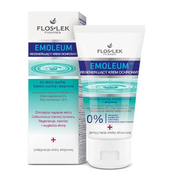 FlosLek Pharma Emoleum, regenerujący krem ochronny, 75 ml