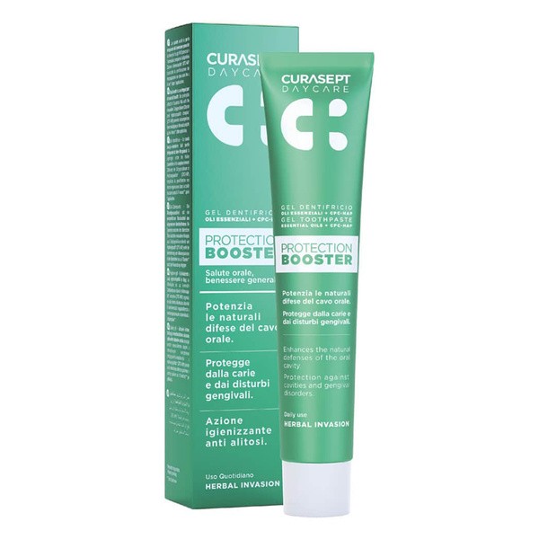 Curasept Curasept Daycare Protection Booster, pasta do zębów, Herbal Invasion, 75 ml