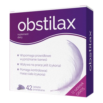 Obstilax, tabletki powlekane, 42 szt. (30 szt. + 12 szt. GRATIS)