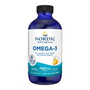 Nordic Naturals, Omega-3 1560 mg, smak cytrynowy, płyn, 237 ml        