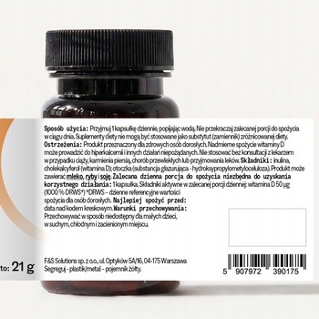 Sundose Witamina D3 2000 IU, kapsułki, 60 szt.
