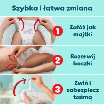 Pampers Premium Care Pants, 7, (15+ kg), 62 szt.