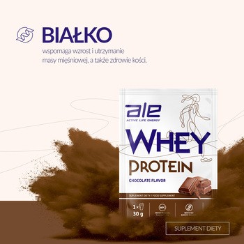 ALE Whey Protein Chocolate Flavor, proszek, 30 g