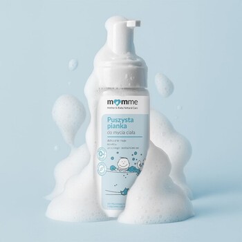Momme, puszysta pianka do mycia ciała od 1. dnia życia, 150 ml