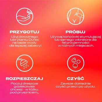 Durex Play 2w1 Vibe&Tease, wibrator i końcówka stymulująca, 1 zestaw