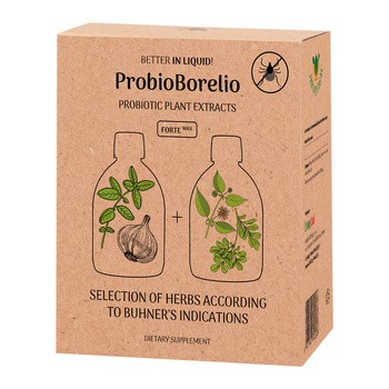 EKO Probiotyczne ekstrakty roślinne Zioła Jędrzeja ProbioBorelio, płyn, 2 x 300 ml