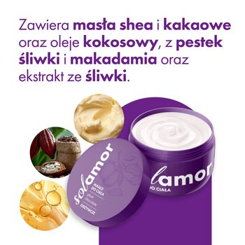 Solamor, masło do ciała, Plum Chocolate, 200 ml