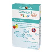 Norsan Omega-3 Fisk Jelly, żelki, smak cytrynowo - truskawkowy, 45 szt. https://azcdn.doz.pl/image/d/product/b24a5853-scale-180x180.png