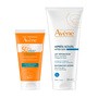 Zestaw Avene Eau Thermale, Apres-Soleil, regenerujący balsam po opalaniu, 200 ml + Cleanance, krem ochronny SPF 50+ do skóry tłustej, skłonnej do niedoskonałości, 50 ml