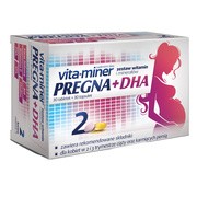 Vita-Miner Pregna + DHA, tabletki + kapsułki, 30 szt. + 30 szt. https://azcdn.doz.pl/image/d/product/346efedc-scale-180x180.png
