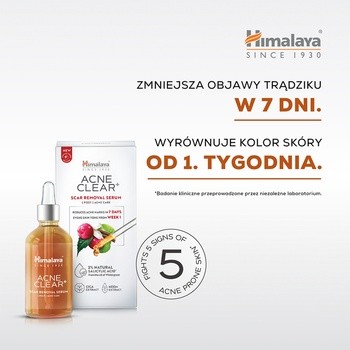 Himalaya Acne Clear+, serum na blizny potrądzikowe, 30 ml