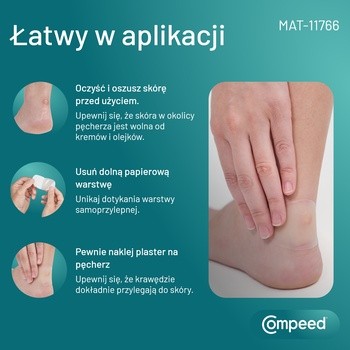 Compeed, plastry na pęcherze, średnie, 5 szt.