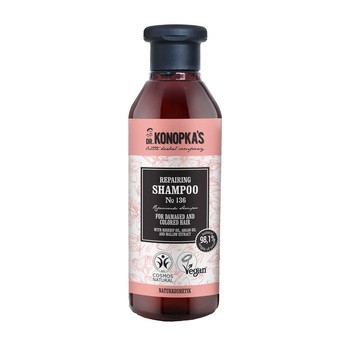 Dr.Konopka's Nº136, szampon regenerujący dla włosów zniszczonych farbowaniem, 280 ml