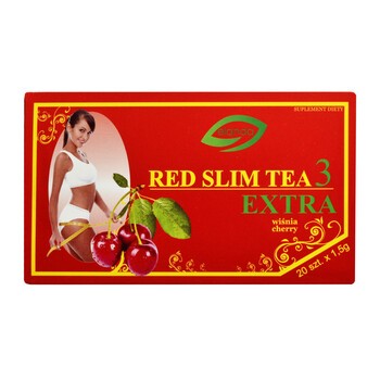 Red Slim Tea 3 Extra, herbatka wiśniowa, fix, 1,5 g x 20 szt.