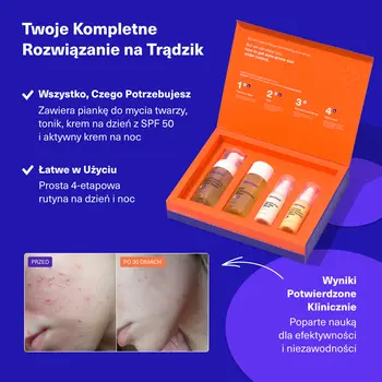 Dermz Laboratories Vitumisil Anti-Acne Set, pianka, 100 ml +  toner, 150 ml, krem na dzień, 50 ml + krem na noc, 50 ml