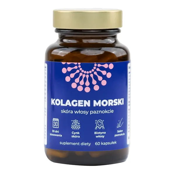Kolagen morski 400mg 60 kapsułek [Bonated] - Bonated