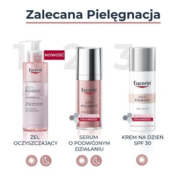 Eucerin Anti-Pigment, żel oczyszczający do twarzy, 2% kompleks kwasów AHA, 400ml