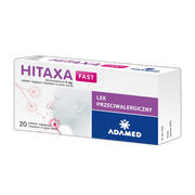 Hitaxa Fast, 5 mg, tabletki ulegające rozpadowi w jamie ustnej, 20 szt.