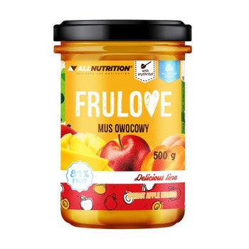 Allnutrition Frulove Apricot Apple Mango, mus owocowy morela mango jabłko, 500 g