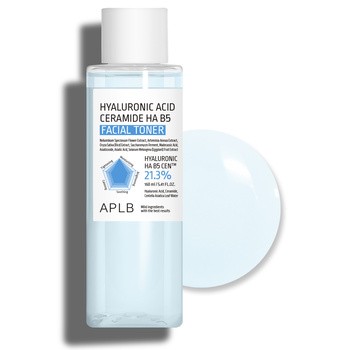 APLB Hyaluronic Acid Ceramide HA B5 Facial Toner, tonik nawilżający do twarzy z kwasem hialuronowym i ceramidami, 160 ml