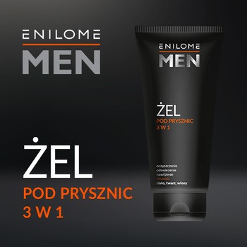 Enilome Men, żel pod prysznic 3w1, 200 ml
