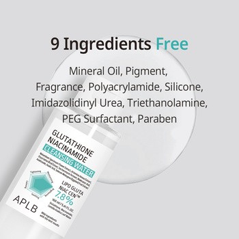 APLB Glutathione Niacinamide Cleansing Water, woda micelarna z gluatationem i niacynamidem, 160 ml