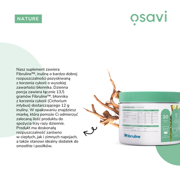 Osavi Inulina z korzenia cykorii, proszek, 270 g