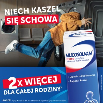 Mucosolvan, 30 mg/5 ml, syrop, 200 ml